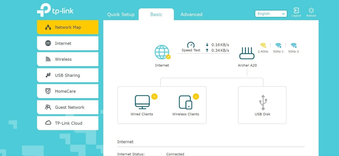 archer-a20 router setup