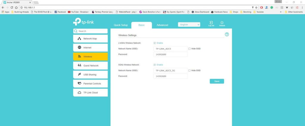 TP-Link Archer VR2800 Firmware